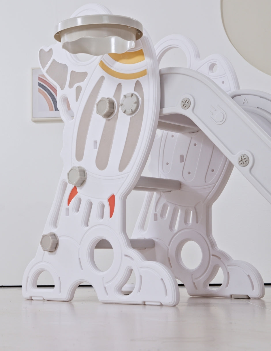 PINGÜE® Outdoors Resbaladilla Infantil 2 en 1 Cohete Espacial con Canasta