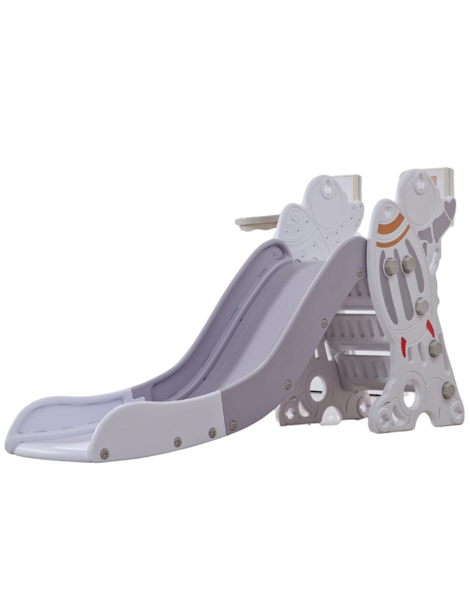 PINGÜE® Outdoors Resbaladilla Infantil 2 en 1 Cohete Espacial con Canasta