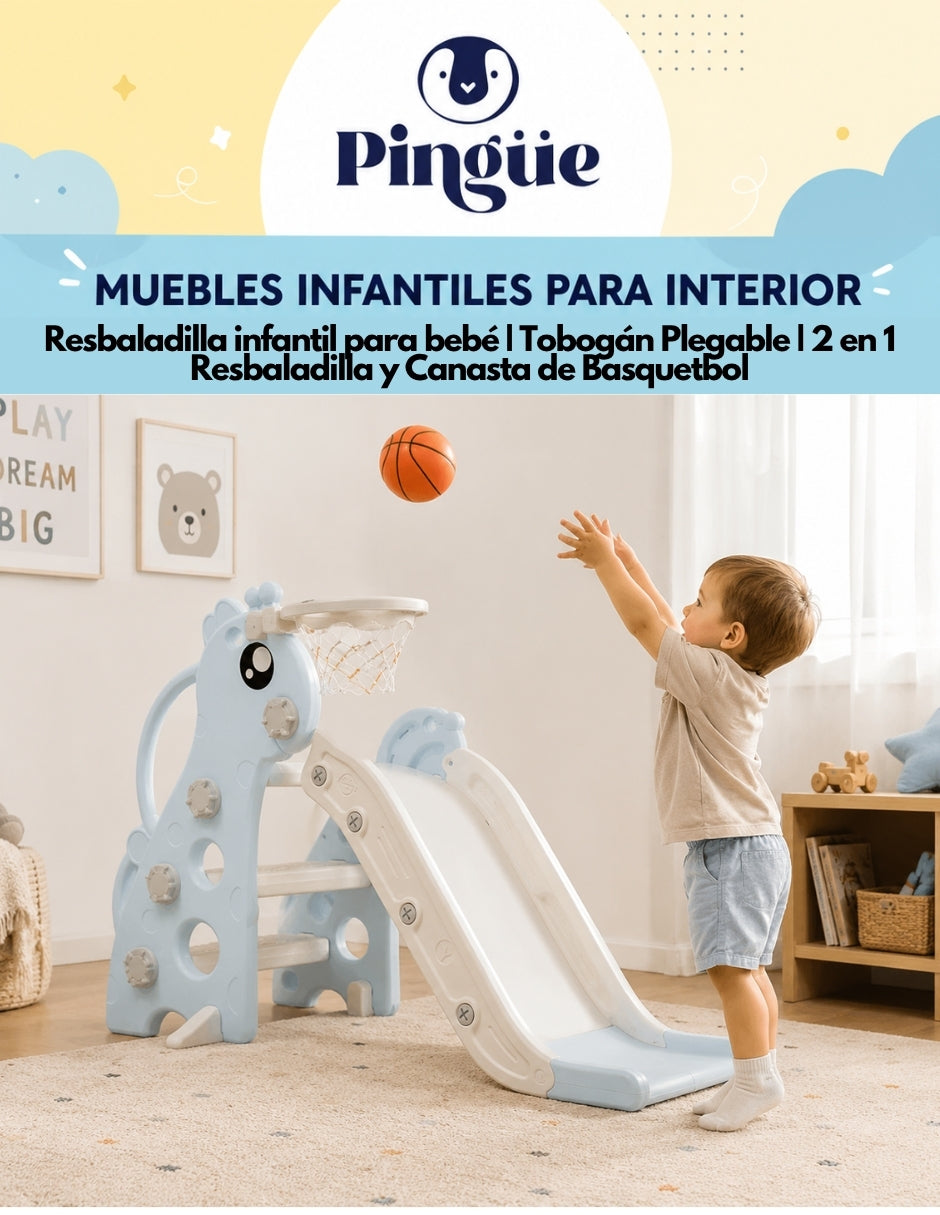 PINGÜE® Outdoors Resbaladilla Infantil Plegable Jirafa 97 cm