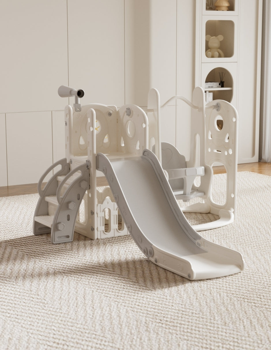 PINGÜE® Outdoors Parque Multijuegos Infantil 2 en 1 con Resbaladilla y Columpio