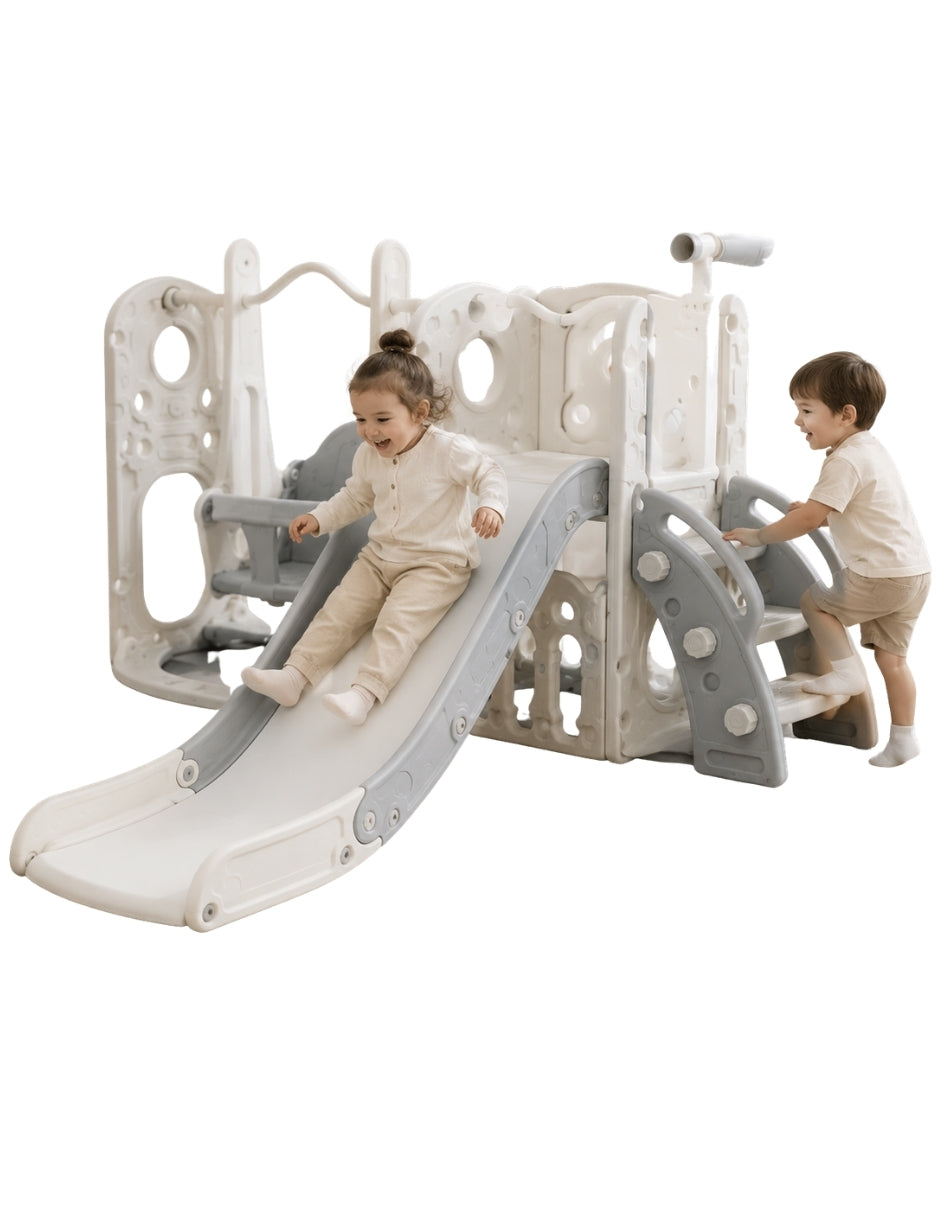 PINGÜE® Outdoors Parque Multijuegos Infantil 2 en 1 con Resbaladilla y Columpio