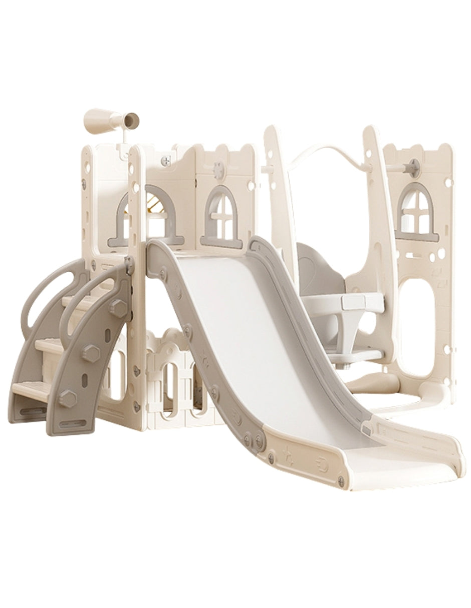PINGÜE® Outdoors Parque Multijuegos Infantil 2 en 1 con Resbaladilla y Columpio