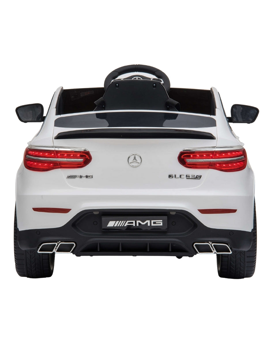 PINGÜE® Montable Eléctrico Niños Mercedes Benz®  AMG GLC63S COUPE Licencia Oficial | Control Remoto 2.4 GHz | Batería 12V 7AH |8 Km/h | 2 Motores 540 | Luces LED, Música, Radio| WHITE