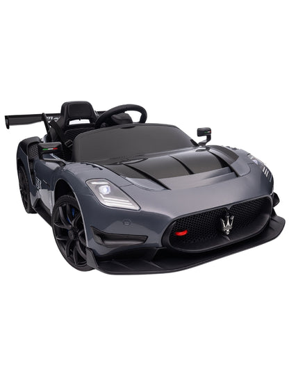 PINGÜE® Montable Eléctrico Niños Maserati® GT2 Licencia Oficial | Control Remoto 2.4 GHz | Batería 12V 4.5AH |8 Km/h | 2 Motores 390 | Luces LED, Música, Radio| GRAY