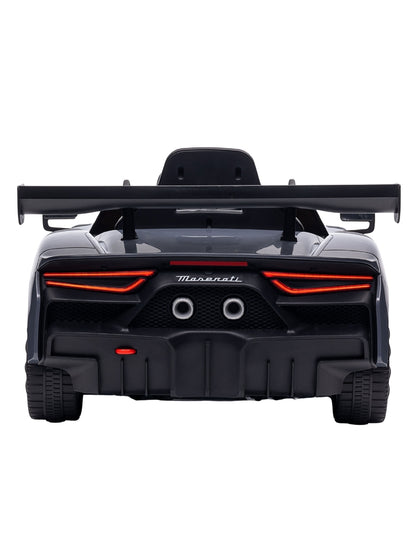 PINGÜE® Montable Eléctrico Niños Maserati® GT2 Licencia Oficial | Control Remoto 2.4 GHz | Batería 12V 4.5AH |8 Km/h | 2 Motores 390 | Luces LED, Música, Radio| GRAY