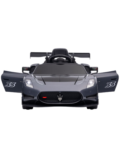 PINGÜE® Montable Eléctrico Niños Maserati® GT2 Licencia Oficial | Control Remoto 2.4 GHz | Batería 12V 4.5AH |8 Km/h | 2 Motores 390 | Luces LED, Música, Radio| GRAY