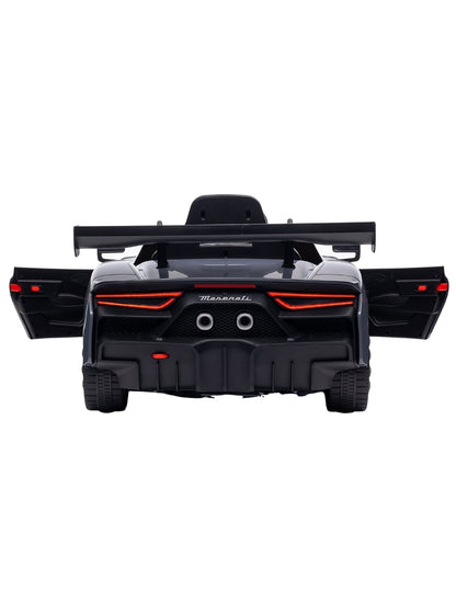 PINGÜE® Montable Eléctrico Niños Maserati® GT2 Licencia Oficial | Control Remoto 2.4 GHz | Batería 12V 4.5AH |8 Km/h | 2 Motores 390 | Luces LED, Música, Radio| GRAY