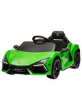 PINGÜE® Montable Eléctrico Niños Lamborghini®  Revuelto Licencia Oficial | Control Remoto 2.4 GHz | Batería 12V 4.5AH |8 Km/h | 2 Motores 390 |Luces LED, Música, Radio| GREEN