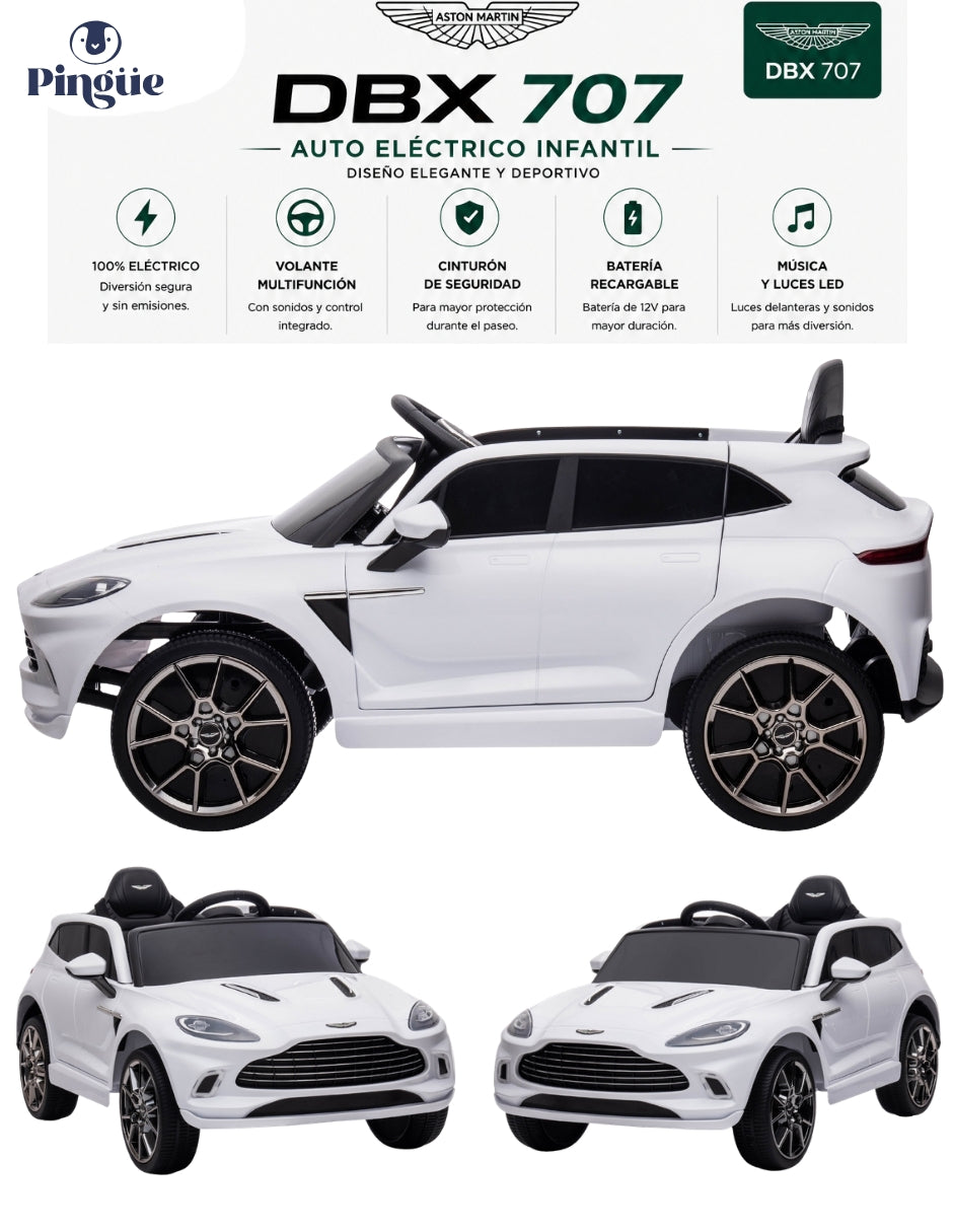 PINGÜE® Aston Martin® Montable Eléctrico 12V con Control Remoto