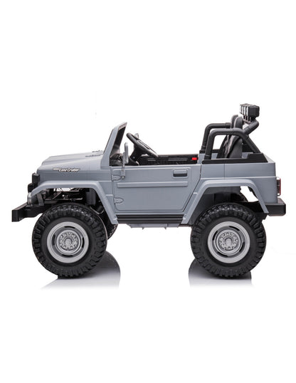 PINGÜE® Montable Eléctrico Niños Toyota® FJ-40 Land Cruiser®  Licencia Oficial | Control Remoto 2.4 GHz, 24V, Luces LED, Música, Radio | 2 Motores |
