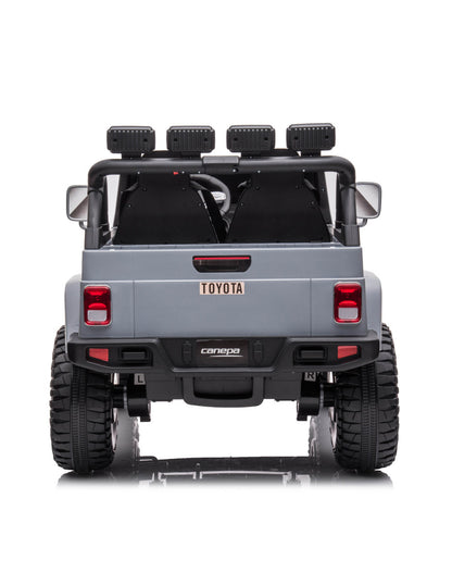 PINGÜE® Montable Eléctrico Niños Toyota® FJ-40 Land Cruiser®  Licencia Oficial | Control Remoto 2.4 GHz, 24V, Luces LED, Música, Radio | 2 Motores |