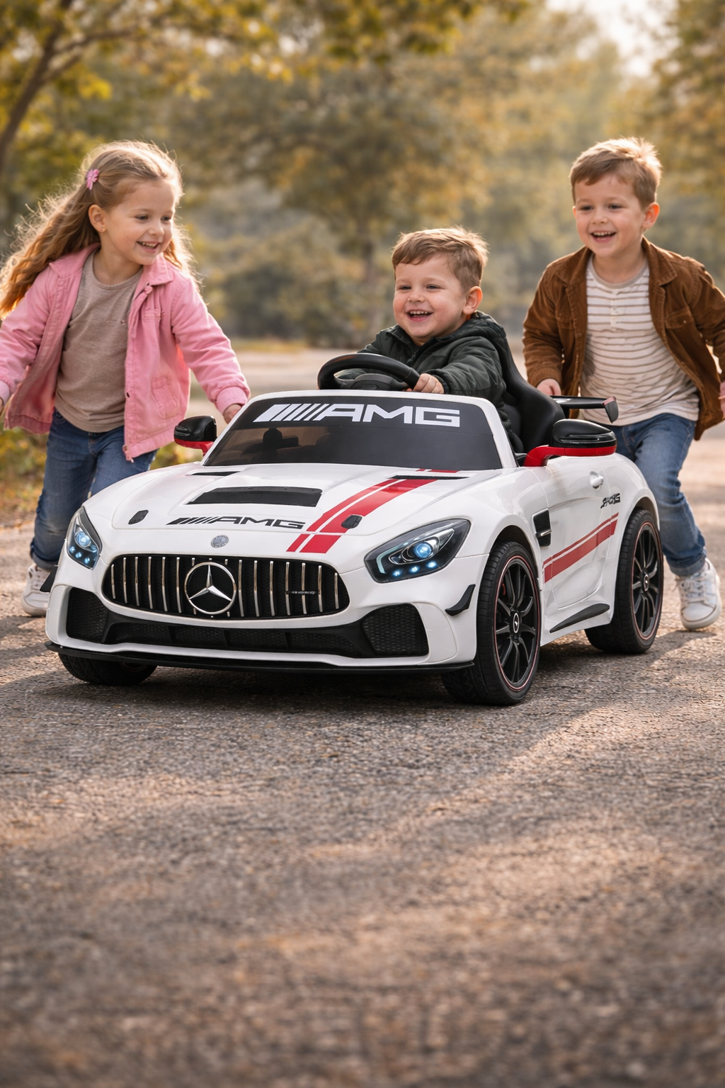 PINGÜE® Mercedes-Benz® AMG GT4 Montable Eléctrico 12V con Control Remoto
