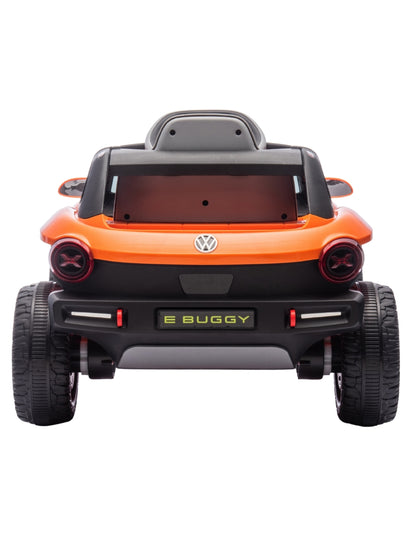 PINGÜE® Montable Eléctrico Niños Volkswagen® E Buggy®  Licencia Oficial | Control Remoto 2.4 GHz | Batería 12V 4.5AH |8 Km/h | 2 Motores 25W |Luces LED, Música, Radio| ORANGE