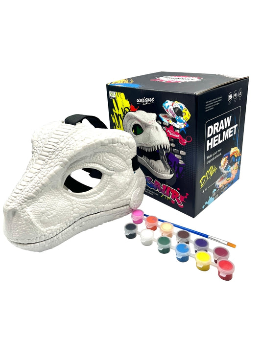 PINGÜE® Dino Jurassic World | Máscara Dinosaurio Velociraptor DYI | Pintable y Personalizable | Juguete de Disfraces para Niños | Juguetes Niños y Niñas | Roleplay (Copia)