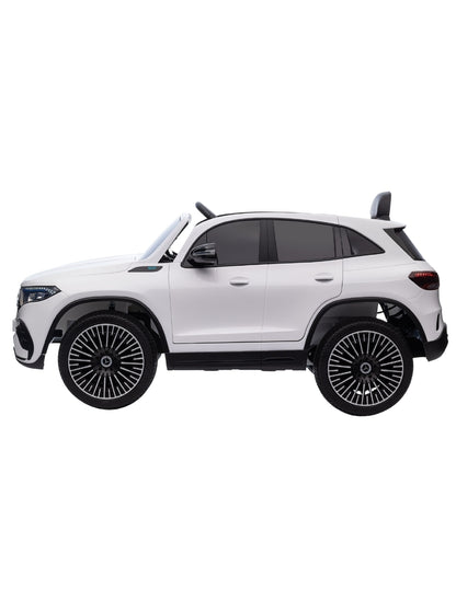 PINGÜE® Montable Eléctrico para Niños| Mercedes-Benz® EQA 250 Licencia Oficial | Control Remoto 2.4Ghz | Batería 12V 4.5AH | USB Música Radio Luz LED | 2 Motor 25W | WHITE